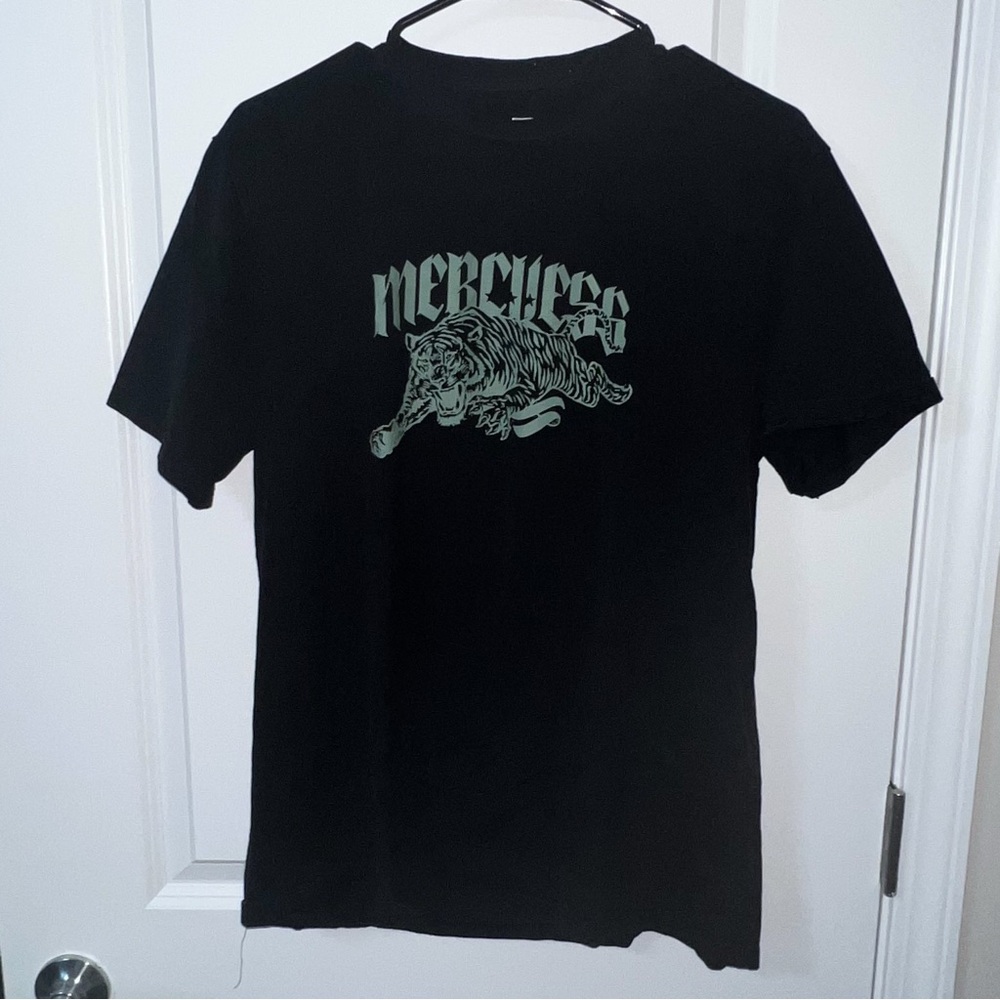 NFQ Men’s “Merciless” Basic Training Tee - Medium - Black with Green Logo